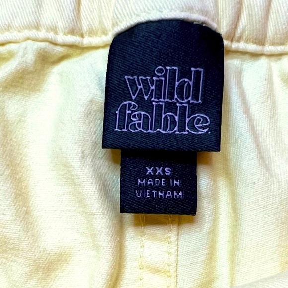 Wild Fable High Rise Cargo Utility Pants Butter Yellow Size XXS - Picture 5 of 5